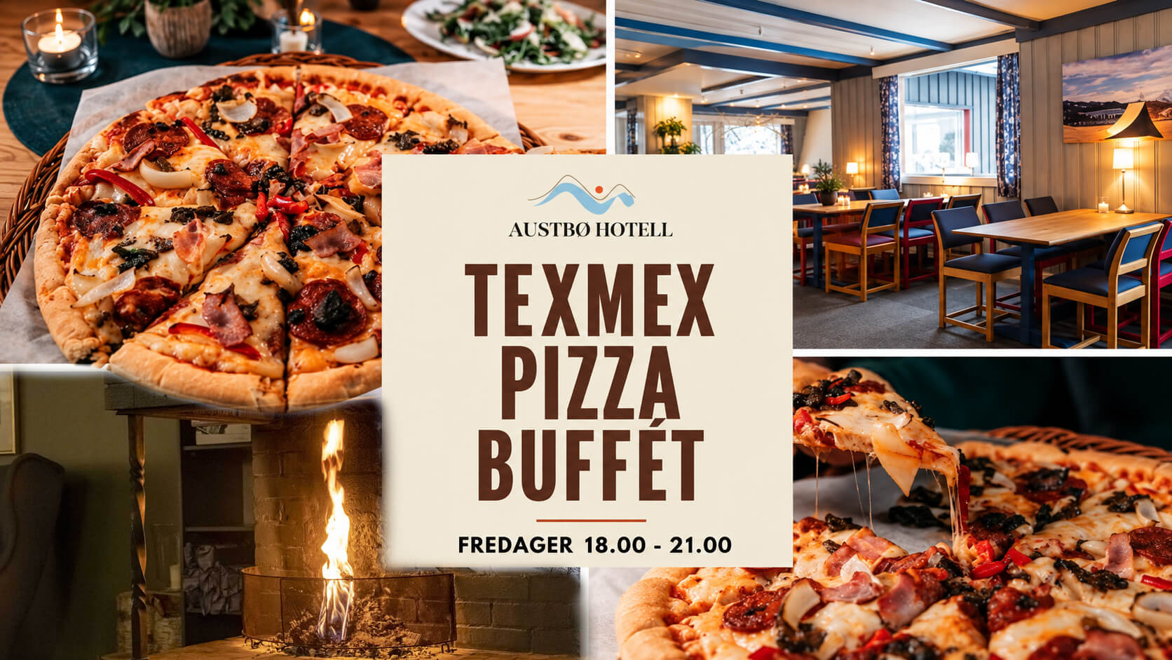 Featured image for “Pizza og texmex buffet på Austbø Hotell”