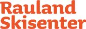 Logo for Rauland Skisenter i oransje tekst.