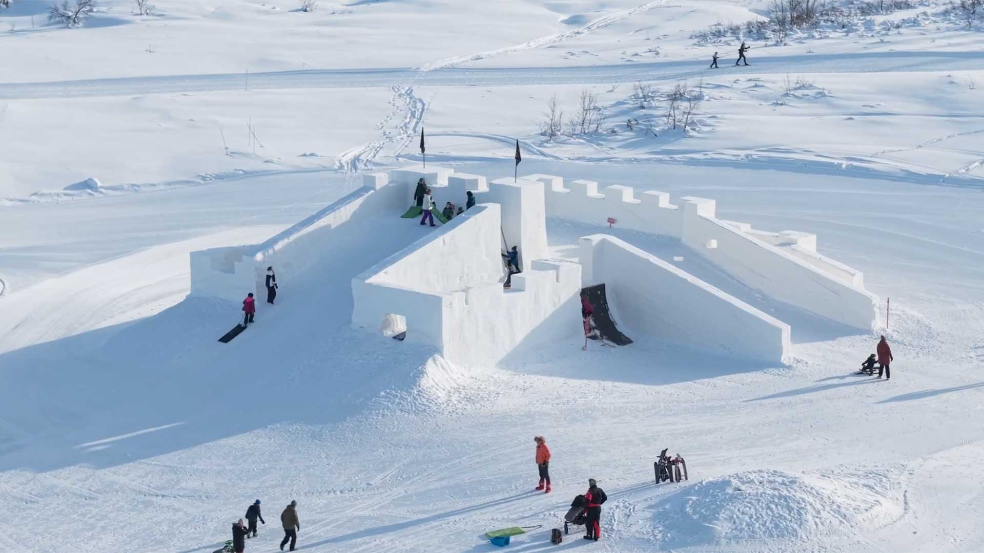 Featured image for “Norges største snøborg på Vierli”