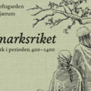 Bokomslag for Utmarksriket, Telemark 400-1400, med illustrasjon av to figurer ved et tre.