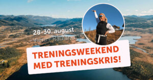 Alt-tekst: Treningshelg i Vierli-Rauland 28-30. august med fokus på trening og naturlandskap.